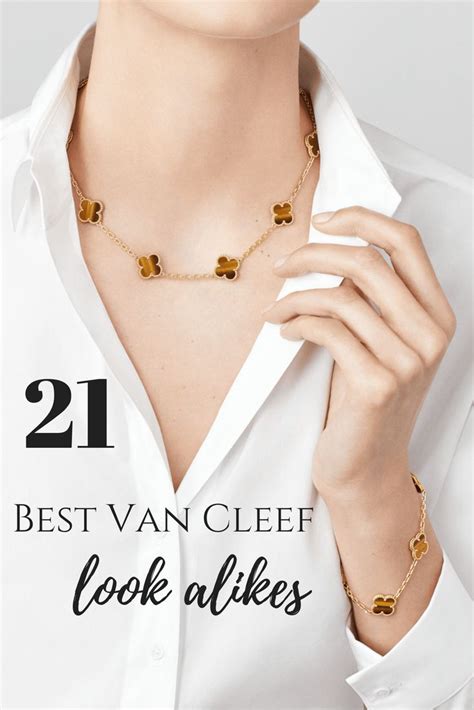 replica designer jewelry van cleef and arpels|van cleef necklace look alike.